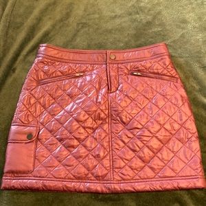 Athleta quilted skirt size 4 nice Merlot color